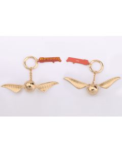 Harry Potter Golden Snitch Keychain-Gold-One Size