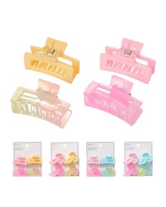 Bow Hair Claw Clip (4 pcs)-Multi-One Size