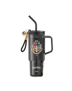 Harry Potter Extra Large Plastic Bottle with Straw 1250mL - A-Black