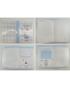 Sanrio characters Colorful Summer Collection A5 Book with Cover (Cinnamoroll)-Blue-One Size