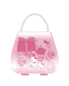 Sanrio characters Pink Collection 7-Piece Travel Set (Hello Kitty)-Pink-One Size