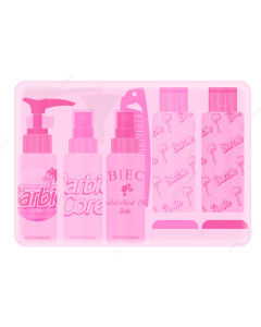 Barbie Pink Collection 11-Piece Travel Set-Pink-One Size