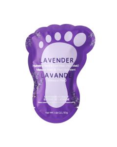 Lavender Hydrating Foot Mask-Purple-One Size