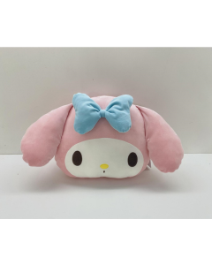 Sanrio characters Collection Head-Shaped Pillow(My Melody)-Pink-One Size