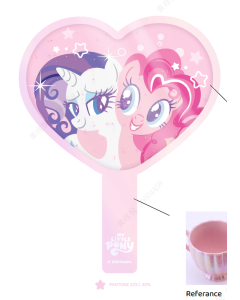 My Little Pony Collection Heart-Shaped Handheld Mirror-Pink-One Size