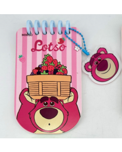 Disney Pixar Fruit Market Collection Mini Cellphone Wire-bound(48 Sheets)(Lotso)-Pink-One Size