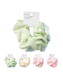 Fashion Series Hair Scrunchies (2 pcs)-Green-One Size