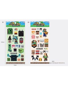 Minecraft - Jelly Stickers (2 Assorted Models)-Multi-One Size