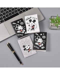 Disney Marvellous Mickey Collection Small Stitch-bound Book Set (4*28 Sheets)-Black/White-One Size