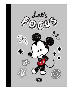 Disney Marvellous Mickey Collection A5 Glue-bound Book(40 Sheets)-Grey-One Size