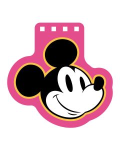 Disney Mickey Food Collection Figure Stress-Relief Wire-bound Book (80 Sheets)-Pink-One Size