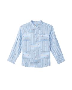 Boy'S Shirt Woven Long Sleeve Shirt