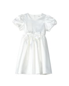 Girl'S Dress Woven One-Piece Dress-White Hue