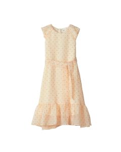 Girl'S Dress Woven One-Piece Dress-Yellow Coffee Hue