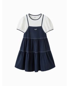 Kids Girl Outdoor Style Woven One-Piece Dress