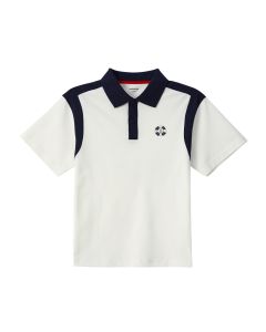 Boy'S T-Shirt Lapel Short-Sleeved T-Shirt-Raw White