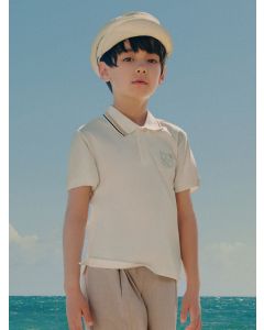 Kids Boy Lapel Short Sleeve T-Shirt