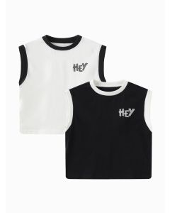 Kids Unisex Wide shoulder sleeveless shirt