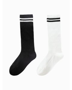 Pre-School Socks (2-Pack) - Black white hue - 12-13Y