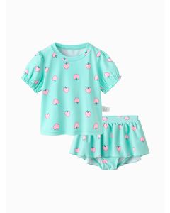 Toddler Girl Casual Style Two-Piece Swimsuit