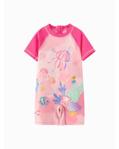 Toddler Girl Casual Style One-Piece Swimsuit