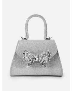 Kids Girl Leisure Bag-Silver-10 - 12 Y