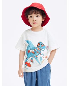 Toddler Boy Round v-neck short-sleeved T-shirt