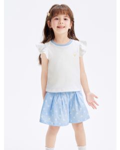 Toddler Girl Knit short sleeve suit