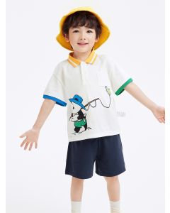 Toddler Boy Knit short sleeve suit