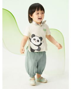 Baby Unisex Knit short sleeve suit