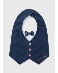 Baby Bow Tie Bib-Blue-One Size