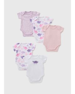 5 Pack Baby Dino Bodysuit