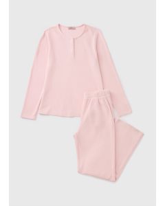 Waffle Long Sleeve Pyjama Set