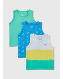 Boys 3 Pack Ombre Vests