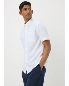 Linen Blend Short Sleeve Shirt