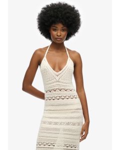 Crochet Tassel Midi Dress