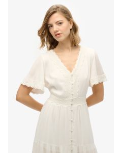 Ibiza Short Sleeve Midi Tea Dress