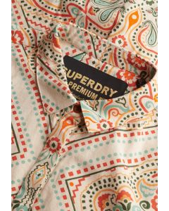 Printed Maxi Shirt Dress