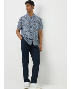 Tile Print Short Sleeve Shirt