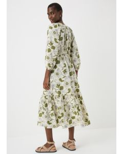 Floral Shirt Midi Dress
