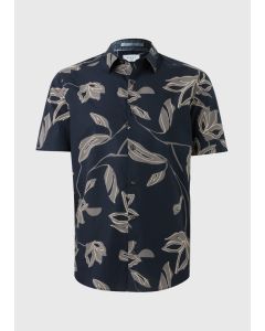 Leaf Floral Print Smart Shirt