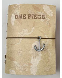One Piece Classic Collection Creamy B6 PU Loose-Leaf Wire-bound Book 80 Sheets-Beige