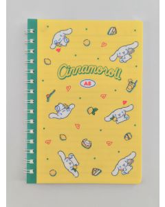 Cinnamoroll Retro Collection A5 PP Wire-bound Book (80 Sheets)-Yellow
