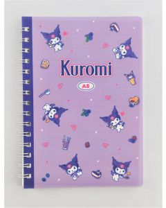 Kuromi Retro Collection A5 PP Wire-bound Book (80 Sheets)-Purple
