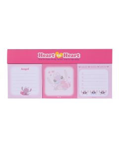Disney Stitch Collection Sticky Notes (3*50 Sheets, Angel)-Pink