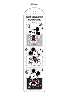 Disney Marvellous Mickey Collection Soft-Magnet Bookmark-Black/White
