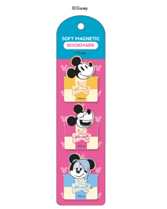 Disney Mickey Food Collection Soft-Magnet Bookmark-Blue/Pink