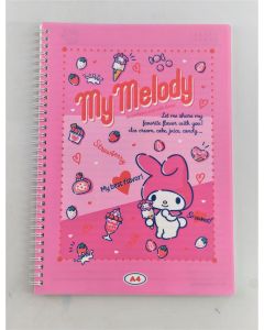 My Melody Retro Collection A4 PP Wire-bound Book (60 Sheets)-Pink