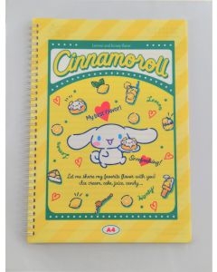 Cinnamoroll Retro Collection A4 PP Wire-bound Book (60 Sheets)-Yellow