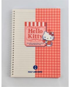Hello Kitty Retro Collection B5 PP Wire-bound Book (80 Sheets)-Orange